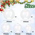 Clear Fillable Ornaments Ball, 25 PCS Transparent Plasti Craft Ornament Balls 5 Different Sizes for DIY Bath Bomb Mold Set and Party Decor...