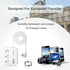 European Travel Plug Adapter with USB C, ROOTOMA Outlet Converter US to Europe 3 Outlets 3 USB Ports, International Power Strip for EU Spain Franc...