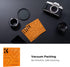K&F Concept 40.5mm Lens Cap Cover, 4-in-1 Center Pinch Lens Cover + Anti-Loss Keeper Leash + Microfiber Cleaning Cloth Kits Compatible with Nikon,...