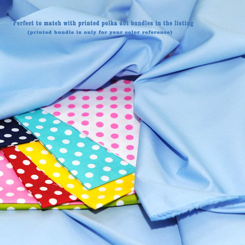 Pre-Cut Quilting Cotton Fabric Ciel Blue Color Craft Cloth DIY for Sewing Crafting 61" by 1 Yard Rose Flavor...