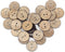 100pcs 20mm(0.787inch) Brown Natural Coconut Shell Buttons, 2 Holes Eco-friendly Wooden Buttons for Sewing, Children Handmade Scrapbooking, Baby C...