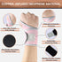 INDEEMAX 2 Pack Copper Wrist Brace Support for Carpal Tunnel, Pain Relief, Arthritis, Tendonitis, Adjustable Wrist Braces Compression Wraps Both H...