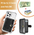 M-Plateau Phone Wallet Stick on, 3M Adhesive Slim Credit Card Holder for Cell Phone and Phone Case Phone Card Holder Compatible with Most Smartpho...