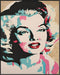 Posterizer 1 pcs- Marilyn Monroe inspired-pop art pastel theme-Famous Figures Art Collection-Abstract & Modern Art- Living Room Bedroom Decor- unf...