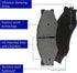 Centric Premium Ceramic Replacement Rear Disc Brake Pad Set for Select Subaru Model Years (301.11140)...