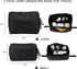 Yesesion 2 Pack Electronics Organizer with Wire Ties, Portable Travel Cable Storage Case for Power Cords, Phone Charger, Earphones, Waterproof Car...