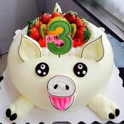 2.76 Inches Large Number Candles Birthday Candles Cake Numeral Candles Topper Decoration for Birthday Celebration Reunions Anniversary Party Suppl...