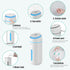 Small Humidifiers for Bedroom Nightstand Room 400ML USB Humidifer Plant Cool Mist Humidifier Easy Clean Travel Mini Portable Personal Desk Car Qui...