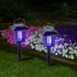 New & Improved Solar Powered Zapper- Enhanced Outdoor Flying Insect Killer- Hang or Stake in the Ground- Cordless Garden Lamp- Portable LED Machin...