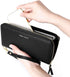 Badiya Womens Wallet RFID Blocking Credit Card Holder Large Capacity Leather Zip Around Wallets Clutch Wristlet...