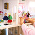 Wooden Dollhouse Family Set of 7, Mini Figures for Pretend Play, Classic Doll House Accessories for Kids & Toddlers...