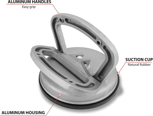 Performance Tool W1030 Suction Cup Puller (Aluminum)...