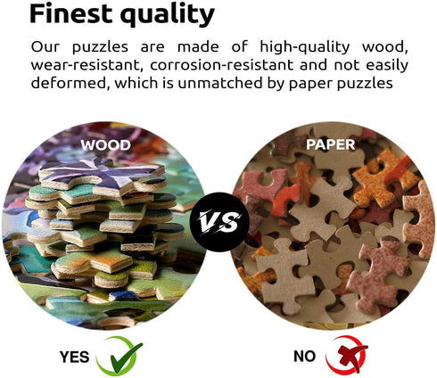 1000 Pieces Jigsaw Puzzles for Adults Wooden Jigsaw Puzzle 1000 Piece Adult Puzzle Children, Dogs Puzzles DIY Home Decor Wall Art Game Toy Gift fo...
