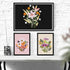 CHWANG Embroidery Starter Kit 4 Pack Floral Cross Stitch Beginner Kit with Plastic Hoop, Instructions and Threads, Full Range of Embroidery Kits f...