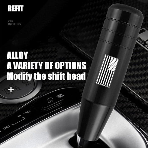 Miytsya Pack-1 Gear Stick Shifter Knobs, American Flag Design Metal Gear Stick Shift Knob, Automatic Shift Knob, Weighted Car Shift Handle Knob Fi...