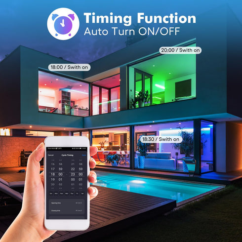 Smart WiFi MR16 Color Changing led Bulbs, Dimmable with App Control, 40° Beam Angle AC/DC12V GU5.3 Base, Compatible with Alexa and Google Home Ass...