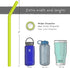 Wide Premium Reusable Silicone Drinking Straws + Patented Straw Squeegee - 9” Long With Curved Bend for 20 30 32 oz Tumblers Non Rubber, Flexible,...