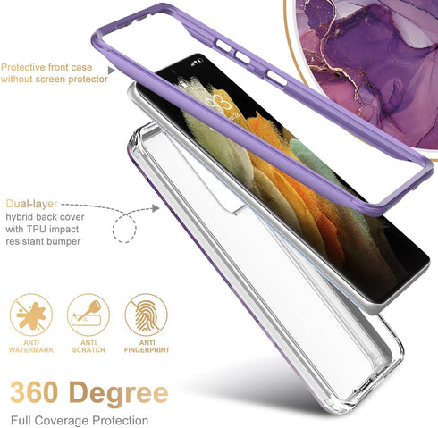 Esdot for Samsung Galaxy S21 Ultra Case,Military Grade Passing 21ft Drop Test,Rugged Cover with Fashion Designs for Women Girls,Protective Phone C...