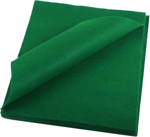 YYCRAFT Craft Soft Felt Sheets 9 Inch X 12 Inch - 24 Pcs Pack, Emerald Green...