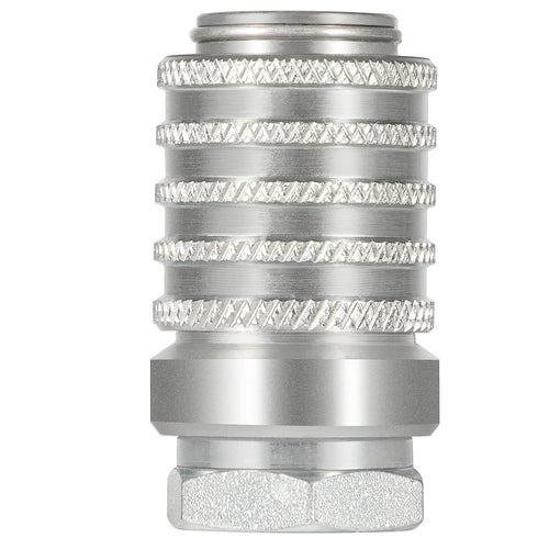 PD222 Test Port and Diagnostic Equipment Quick Couplings (SAE J1502 / ISO 15171-1), Push to Connect - PD Series Couplers,1/8" Body Size, 1/8"-27 N...