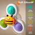 3PCS Suction Cup Spinner Toys for 1 2 Year Old Boys Spinning Toys 12-18 Months Sensory Toys for Toddlers 1-3 First Birthday Baby Gifts for Girls...