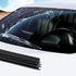Pack-4 Windshield Wiper Blade Refills, 24" Universal Car Silicone Wiper Blade, Frameless Windshield Wiper Blade Refills for Most Cars SUVs and Tru...