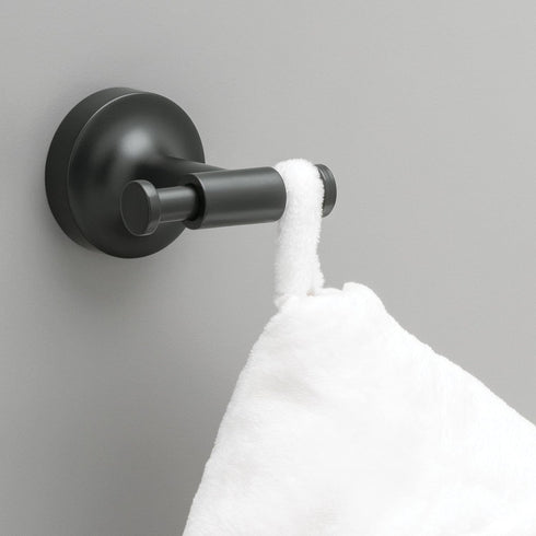 Franklin Brass VOI35-MB Voisin Double Towel Hook Bath Hardware Accessory in Matte Black...