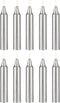 Mega Candles 10 pcs Unscented Silver Exquisite Mini Taper Spell Candles, 4 Inch Tall x 3/4 Inch Diameter, Supreme Chimes, Enchantment, Casting Rit...