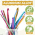 Aluminum Knitting Needles Crochet Hook Set - 14Pcs Clover Crochet Hooks Sets Crochet Needles for Crocheting Yarn - 2-10mm Ergonomic Crochet Hook S...