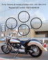 4 Pcs Engine Valve Cover Gasket O-rings Seal Fit for Yamaha XVS 1100 XT600 XVS 650 XVS650 SRX600 TT 600650 Replace 93210-62446-00...