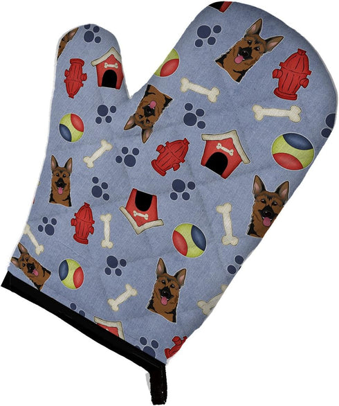 Caroline's Treasures BB3990OVMT Dog House Collection German Shepherd Oven Mitt Heat Resistant Thick Oven Mitt for Hot Pans and Oven, Kitchen Mitt ...
