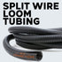 3-Pack (1/4", 3/8", 1/2" x 20 ft Each) Assorted Split Wire Loom Flex-Guard Convoluted Tubing – Protective Split Cable Sleeves/Conduit for Automoti...