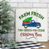 Large Farm Fresh Christmas Stencil, Round Paint Stencils for Crafts, Farmhouse Stencils for Painting on Wood - Tree Stencil Reusable, Pine Cedar T...