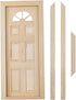 AUEAR, 1:12 Dollhouse Miniature Furniture Unpaint Wooden Doors for DIY Scene Doll Home Furniture Craft (6 Panel Style B)...