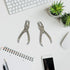 1/4 and 1/8 Inch Small Single Hole Punch, 2 Pack Handheld Circle Shaped Hole Puncher with 8 Sheet Capacity for DIY Craft Paper, Tag & Ticket, Perf...