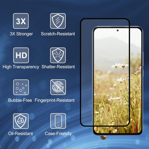 Screen Protector Xiaomi 13T/Xiaomi 13T Pro, Tempered Glass Screen Protector, Anti Scratch, Anti Fingerprint, 9H Hardness, HD Clear Film, High Sens...