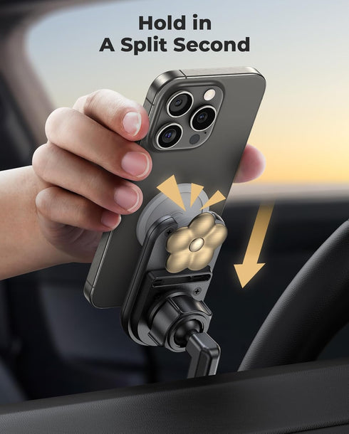Universal Socket Car Vent Mount Works with PopSockets, Magnetic Socket Phone Holders for Car Air Vent, Hands Free Car Phone Mount Fits All Phones ...