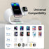 AMLINK 4 in 1 Wireless Charger, Magnetic Wireless Charging Station for iPhone 15/14/13/12/Pro/Max/Plus, Fast Charging Stand Dock for Apple Watch 8...