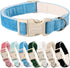 ARING PET Dog Collar-Adjustable Cotton Small Dog Collars, Lightweight Comfortable Blue Pet Collars with Quick Release Buckle for Small Medium Larg...