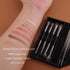 ENERGY Travel Eye Makeup Brush Set Eyeshadow Eye Blending Eyeliner Under Eye Concealer Eye Brow Smudge Makeup Kit with Portable Compact Mirror Cas...