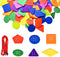 110 PCS Big Bright Buttons Craft Buttons 8 Geometric Shapes Plastic Large Buttons for Crochet Knitting Teaching Shapes Colorful Button Puzzle Toy...