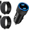 ?MFi Certified?iPhone 15 Fast Car Charger, Linocell 72W Dual PD Car Power Cigarette Lighter USB-C Fast Car Charge Adapter+2Pack Type-C Braided Cab...