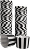 100 Pack Muffin Liners Baking Paper Cups Black and White Stripes Cupcake Liners Elegent Muffins Baking Cups Cupcake Wrappers for Birthday Parties,...
