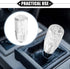Gear Shift Knob Stick, 10cm Faux Crystal Transparent Bubble Gear Shifter Universal for Manual Transmission Vehicle Durable Acrylic Clear with Adap...