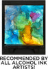 NARA Alcohol Ink Paper | White | 12 inches x 12 inches (12”x12”) | 275 microns/200 GSM | Medium Paper | 10 Sheets | Paper for Alcohol Ink Art Pain...
