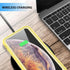 GUSTAVE Xs Max Waterproof Case Support Wireless Charging Xs Max Waterproof Shockproof Dirt-Proof Full-Body Rugged Cover with Built-in Screen Prote...