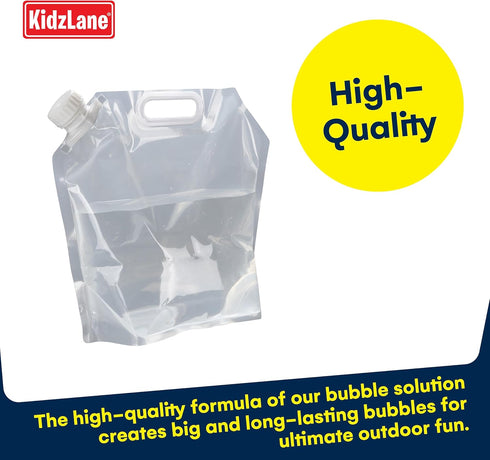 Kidzlane 32oz Bubble Refill Pouch - Pour spout Pouch for Bubble Machine, Giant Bubble Wand, Bubble Gun Blower (Empty Pouch Without Bubble Solution...
