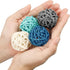 72 Pcs Wicker Rattan Decorative Balls Centerpiece Bowls Fillers Balls for Spring Summer Craft, Wedding Party, Potpourri Decor, 4 Sizes(Dark Blue, ...
