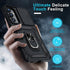 Janmitta for Samsung Galaxy A35 5G Case Built in Slide Camera Lens Cover+Screen Protector+Finger Ring Holder Kickstand,Heavy Duty Shockproof Full ...