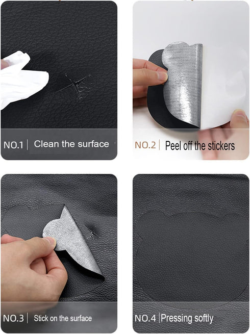 Repair Patches, 9 Pieces self-Adhesive Leather Wear-Resistant Stickers...